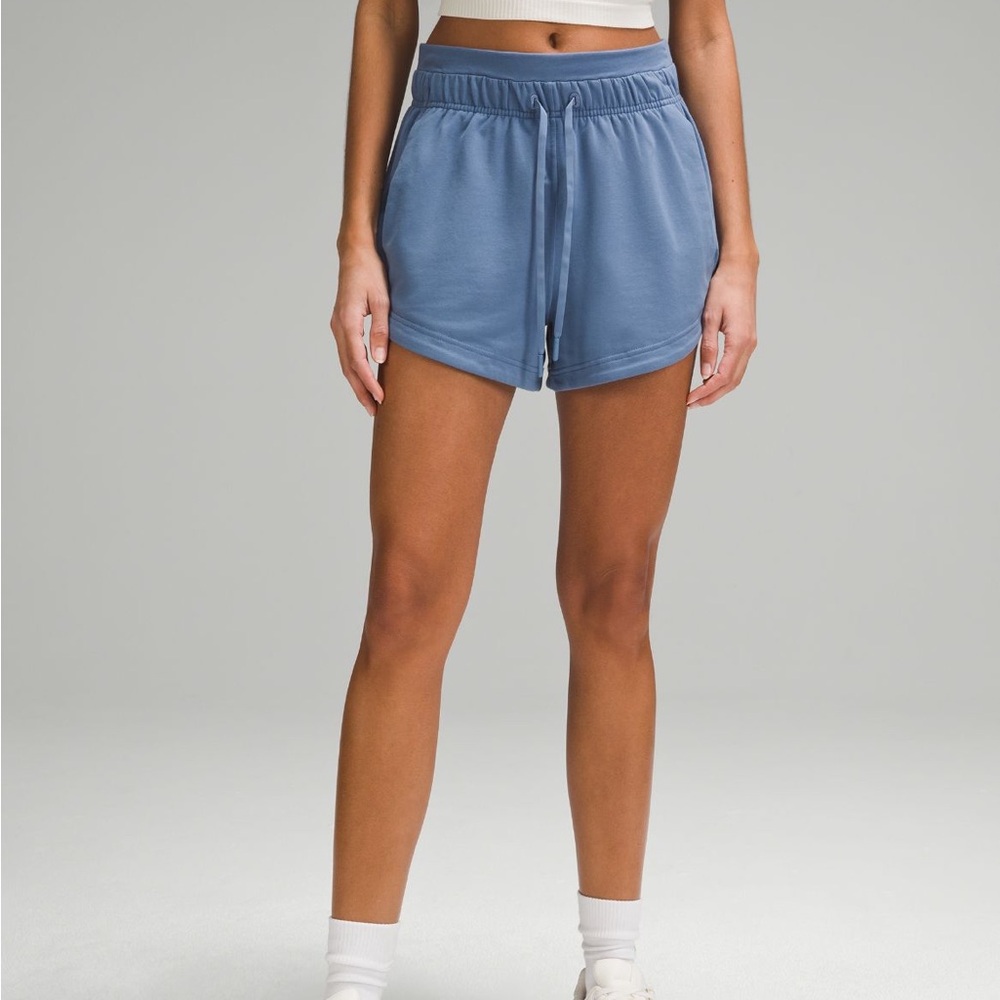 LULULEMON Inner Glow High-Rise Short 3"  In Oasis Blue. Sold out online!